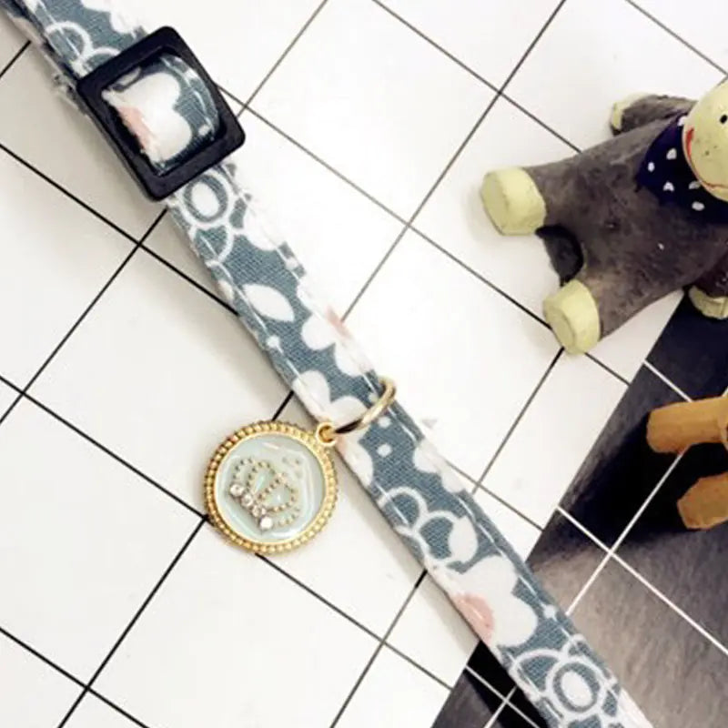 Floral Pet Collar - Adjustable