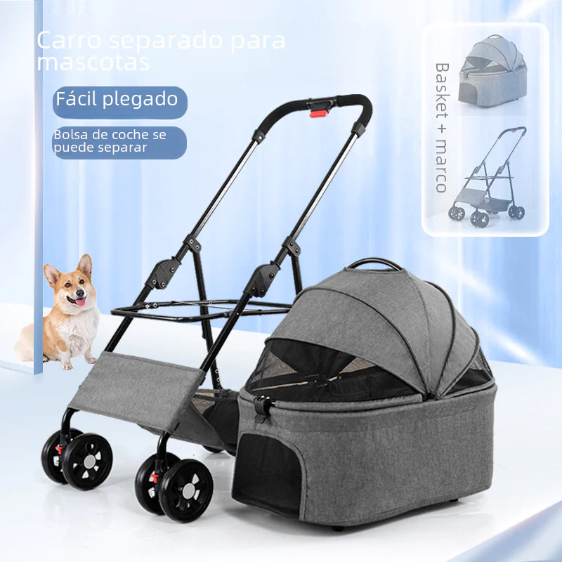 Compact Pet Stroller for small dogs & cats