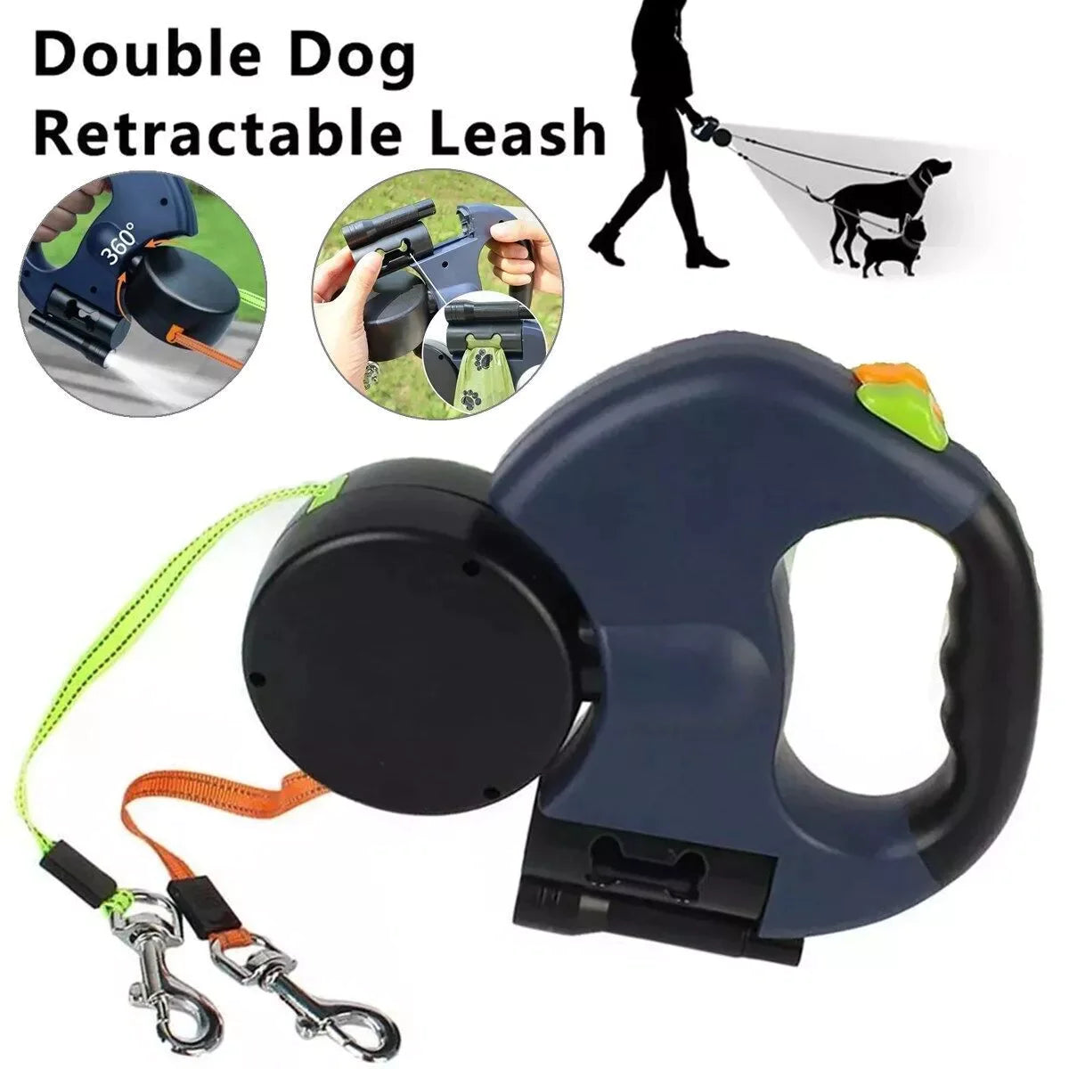Double Dog Walking Leash