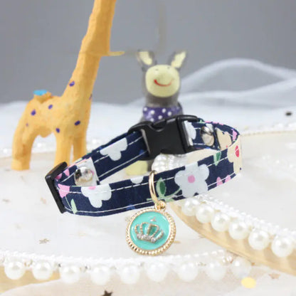 Floral Pet Collar - Adjustable