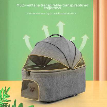 Compact Pet Stroller for small dogs & cats