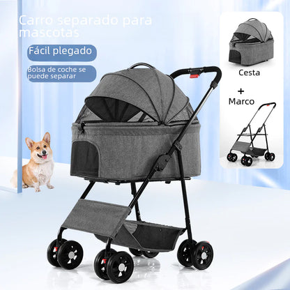 Compact Pet Stroller for small dogs & cats
