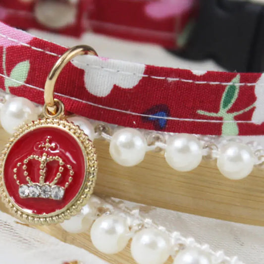 Floral Pet Collar - Adjustable